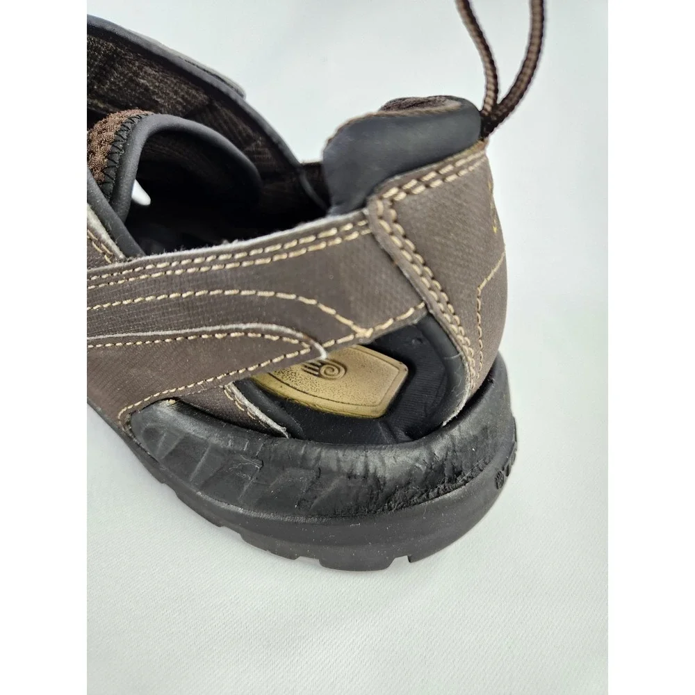 TEVA Men's Size 12 FOREBAY Brown Leather Fishing Water Hiking Sandals Shoes